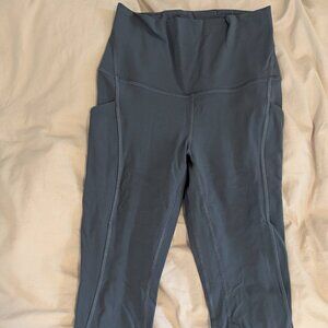 Lululemon Align leggings with pockets high rise 25” oil grey size 4